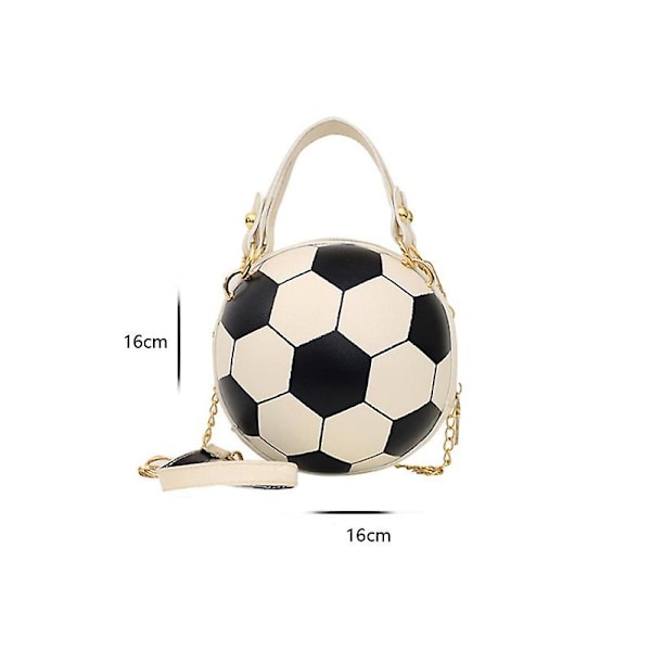 Bold håndtaske Personlighed Dame Læder Fodbold Basketball Taske Bold Punge（FODBOLD）