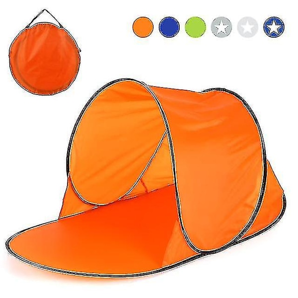 Automatic Outdoor Camping Tent Waterproof Anti Uv Beach Tent（Orange）