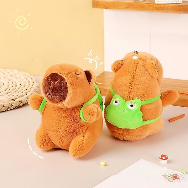 Ny plysch Capybara leksak Kawaii plysch fyllda djur present barnleksaker (onesize)
