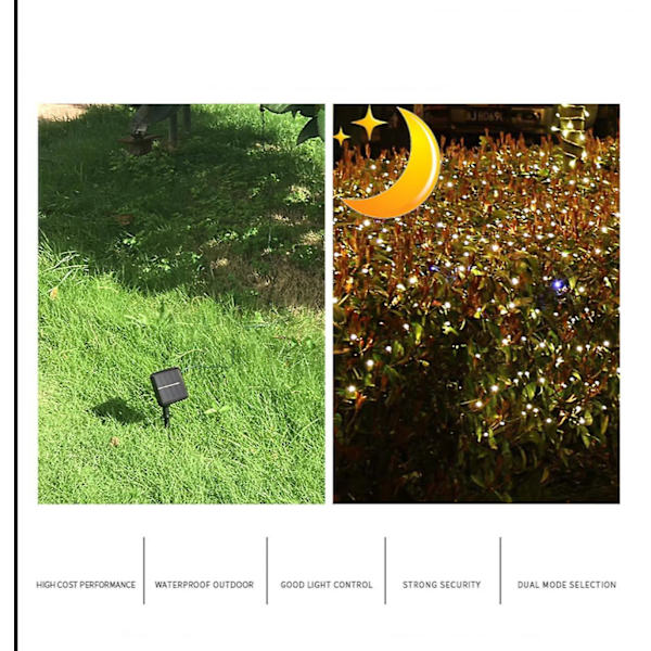 Solcelledrevet boblekuglelyssnor LED-lyssnor Ou