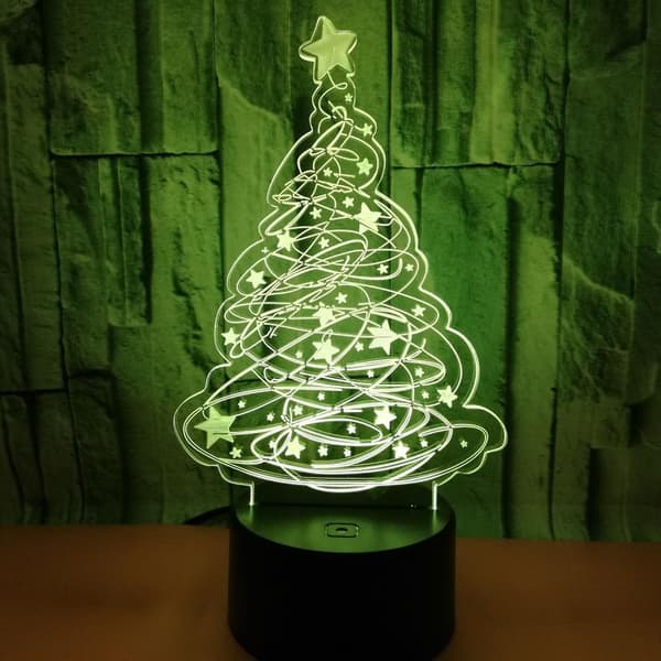 3D juletre nattlys for barn Anime Des