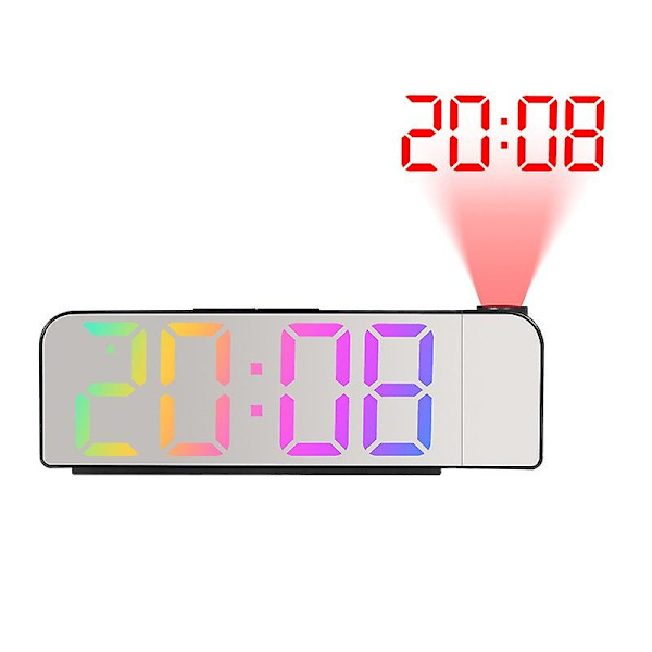 Monitoiminen radio, led-projektiokello, aikaheittokellon, elektroninen pöytäkello, digitaalinen projektiokello, kodin pöytäkellot, projektio torkku