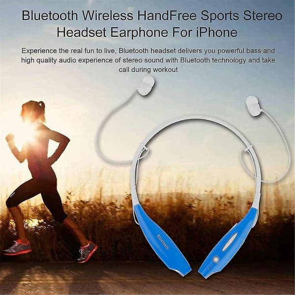 Bluetooth trådløs håndfri sports stereo headset øretelefon for iPhone