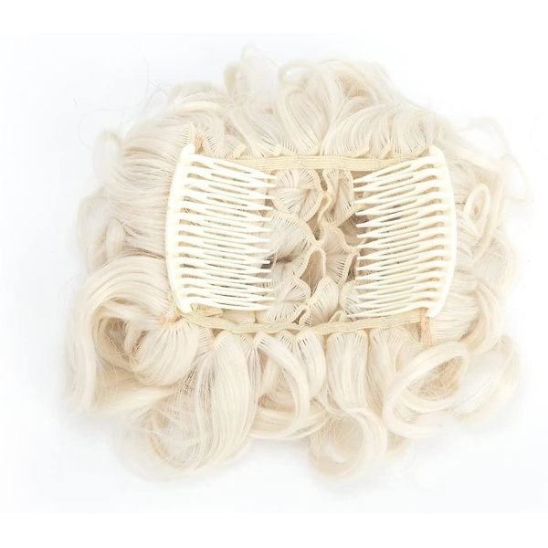 Kort lockig uppsättning dragsko hästsvans hårförlängningar hårdelar Scrunchy