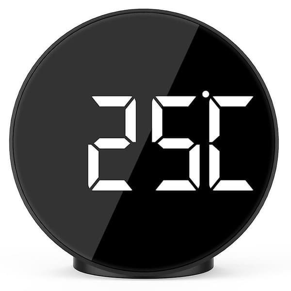Digital LED-väckarklocka Elektronisk klocka Studentväckarklocka Temperatur Fuktighetsdisplay