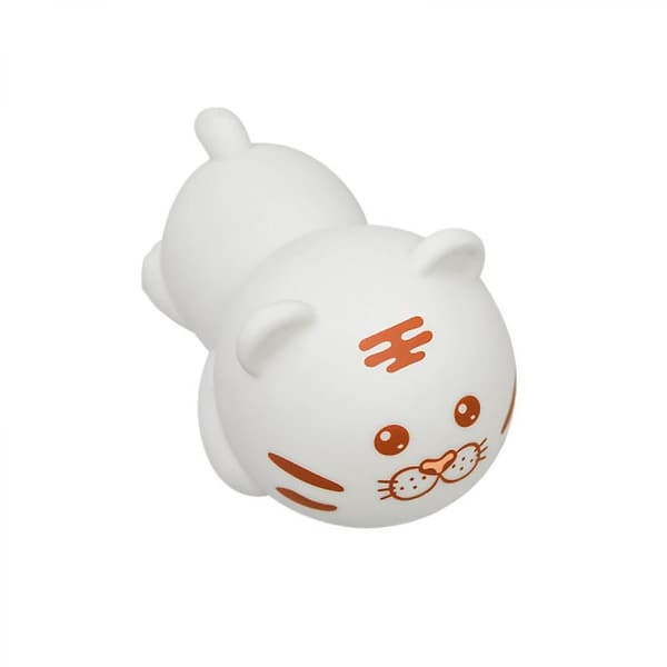 Tigerlampe, silikone farveskiftende tiger skrivebordsnatlampe