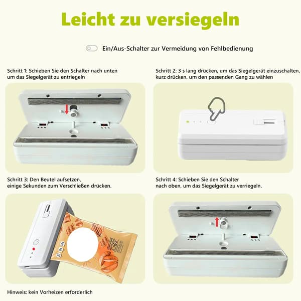 Forsegling maskin, snack forsegling klips USB to-trinns temperaturkontroll