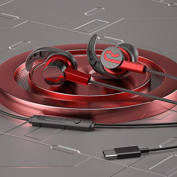 Trådbundet spelheadset, headset, headset audiometrisk identifiering, trådstyrt headset, in-ear-hörlurar, hörlurar 3,5 mm, trådbundna hörlurar, hörlurar Ty
