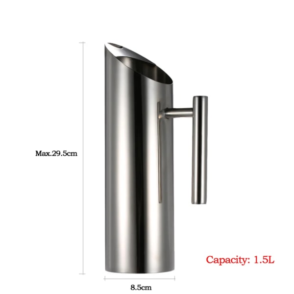 1,5L stor kapacitet rostfri vattenkokare för kall dryck juicekanna med islåda