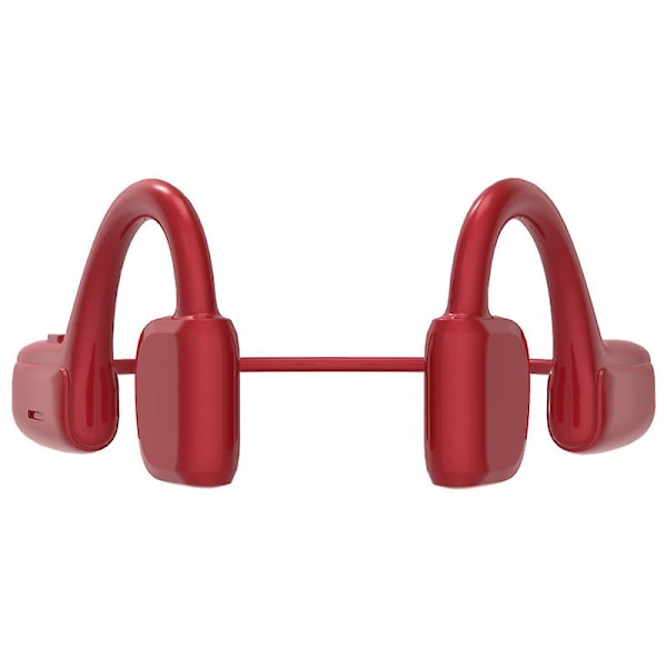 Beinledning Hodetelefoner Bluetooth - Trådløst Open-Ear Headset-Rød