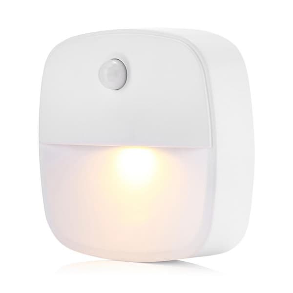 Lumi Stick-on nattlys, varmhvit LED, bevegelsessensor, B
