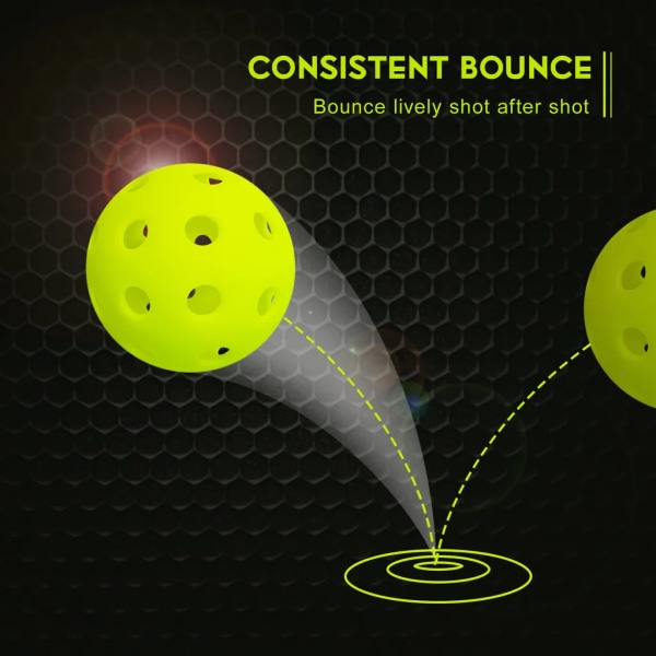 6-pack med 40-håls pickleball utomhus för utomhusbanor