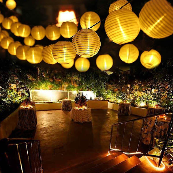 Solcellslyktor LED-ljusslingor Vattentäta Utomhus Dekorativa Slingor LED-ljusslingor (20LED-16,4ft)