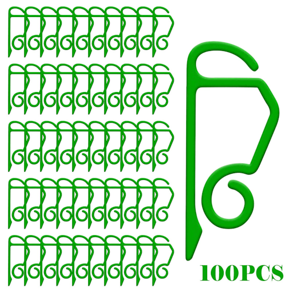 100 Pieces Light Clips Holiday Light Clips Outdoor String Light Gutter Hooks Plastic Clip For Hanging Outdoor Lights（Green）