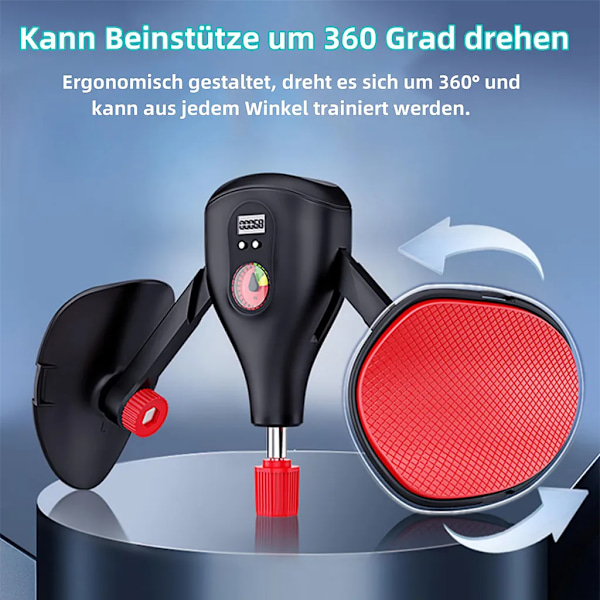Bentränare, räknefunktion, justerbart motstånd lårtränare, bäckenbottentränare med fasta benremmar och utbytbart handtag