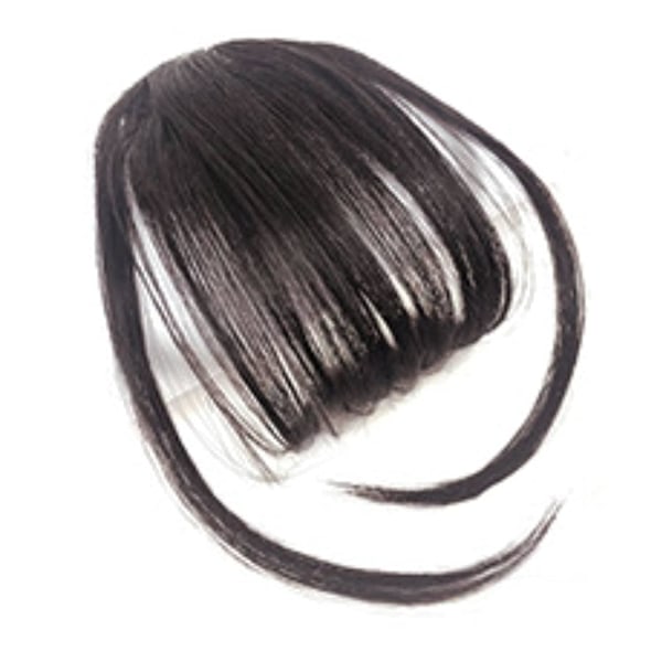 Luggs Hårklämma In Bangs Wispy Bangs Med Sidor Hårstycken För Kvinnor Clip On Air Bangs Platta Rena Bangs Hårförlängning För Dagligt Användande (Mörkbrun)