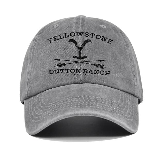 Europeisk och amerikansk graffititryck basebollkeps Yellowstone Yellowstone silkeskärm keps gjord av gammal böjd brätte hatt solskärm