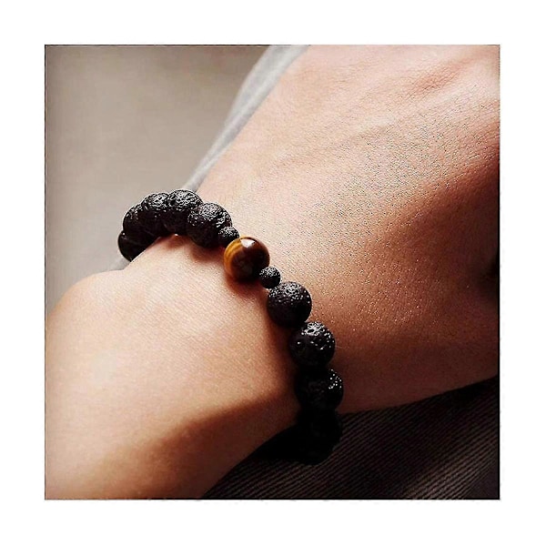 Lava Pärlor Kit Lava Sten Rock Pärlor Chakra Pärlor Distanspärlor Eteriska Oljor Armband Halsband Je