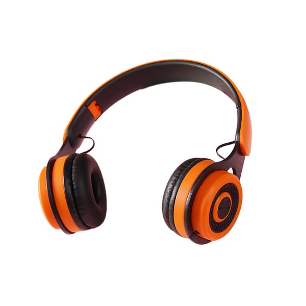 Nyt Bluetooth-headset til mobiltelefon og computer - Universal foldbart til børn - Trådløs Bluetooth (orange)