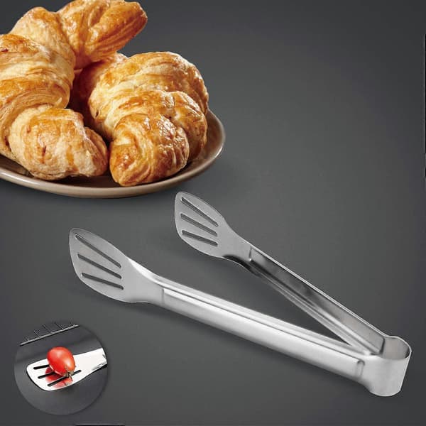 Serveringstänger Köks Tänger,Buffé Tänger, Rostfritt Stål Mat Tång Serveringstång,9 tum 4 Pack)