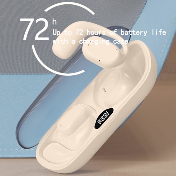 Bluetooth-hörlurar med LED-pekskärm och 5.3 Bluetooth-chip, HIFI-stereoljud, intelligent brusreducering och låg latens