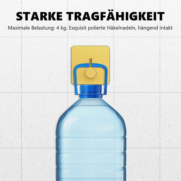 Håndklædekroge, 4 stk. selvklæbende kroge til håndklæder, rustfrit gave