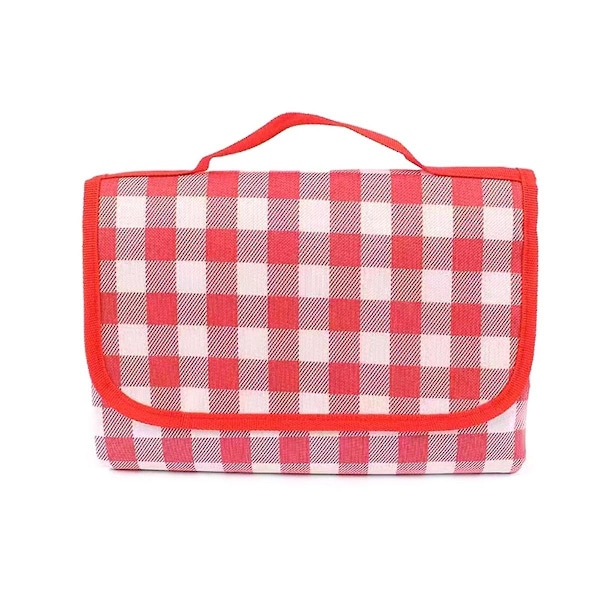 200X200cm Utendørs Camping Matte Sovematte Piknik Matte Fortykket Vanntett Strand Teppe Camping Ti（Rød）