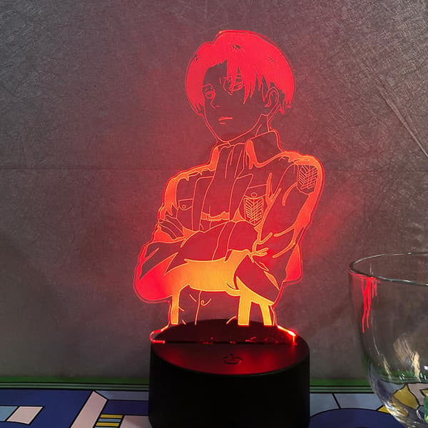 3D Anime Karakter Nattlys Illusjonslampe Fjernkontroll