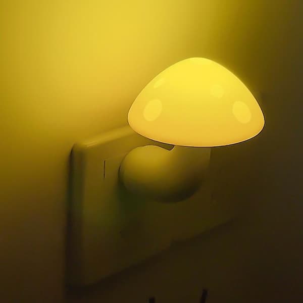Champignonformet energibesparende sensor LED natlampe med