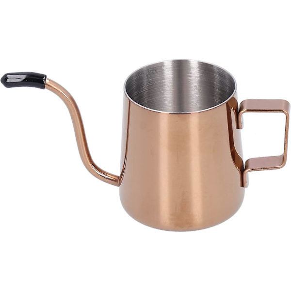 Droppkokare, 240ml Rostfritt Stål Kaffekanna Lång Pip Häll över Kaffekanna Temperaturkontroll Kanne