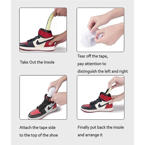 4 par anti-rynksko anti-rynkskydd (för män)/ cover/anti-rynkskydd/förhindra sneakers från veck och bucklor - Sof