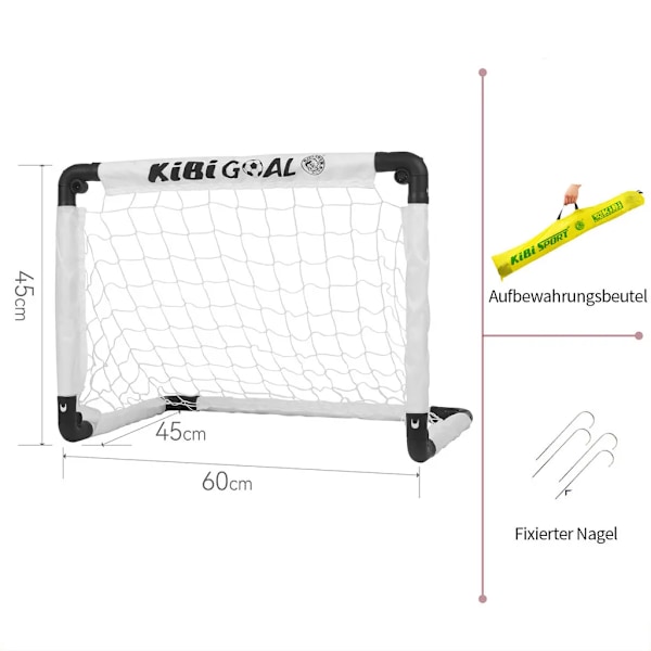 Fotbollsmål Barnfotbollsmål, lätt, hopfällbar och bärbar design