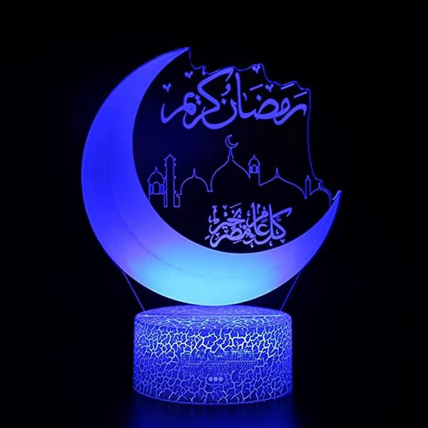 3D nattlys LED illusjonsbordlampe 16 farger
