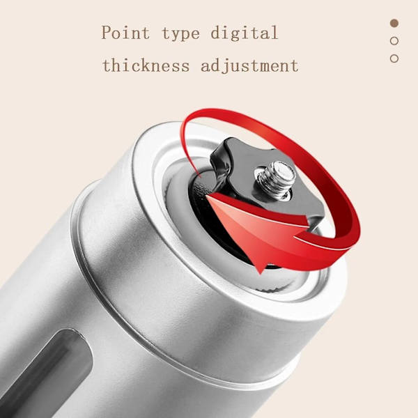 Grinder Kitchen Tools Panol Kaffekværn Mini Rustfrit Stål Håndlavet Kaffebønne Grinder
