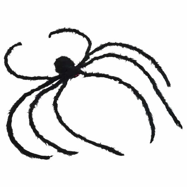Halloween-dekoration - vidaXL - Edderkop - Sort - 200 cm - Pakke med 3