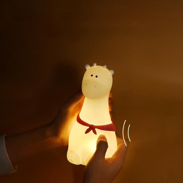 Festnatlampe til silikonelyslampe til børn USB genopladelig