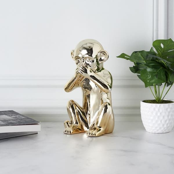 Staty - HOME DECO FACTORY - Gyllene Apa - Guld