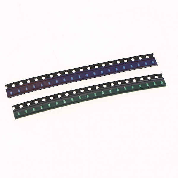 100 st smd led-sortiment med lysdioder, superljust smd led-kit 0603