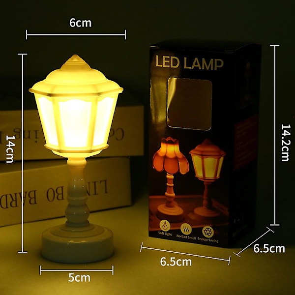 Blomsterformet miniskrivebordslampe - Perfekt nattlys for soverom og skrivebordsdekorasjon（Pagoda）