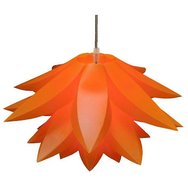 Gør-det-selv sekslags lotus lampeskærm E27 lampehoved plastlampe egnet