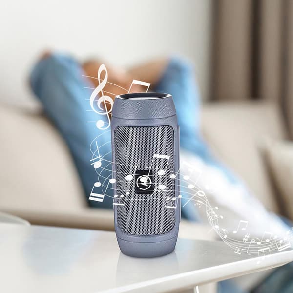 Trådlös handhållen Bluetooth-högtalare, bärbar utomhushögtalare, mini-ljudsystemhögtalare (silver)