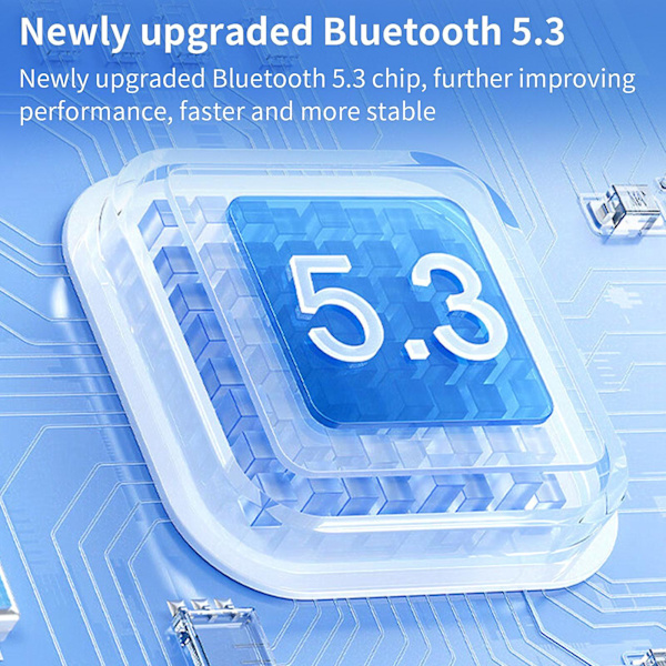 Bluetooth 5.3 In Ear-samtal brusreducering och ultralång batteritid Intelligent Digital Display Bluetooth trådlösa öronsnäckor