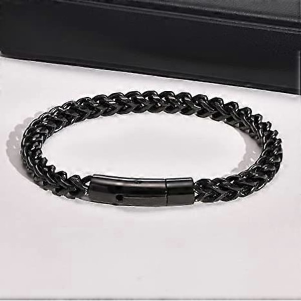 Armband i rostfritt stål, retro vintage kedjestil, klassiskt enkelt, bikerfest