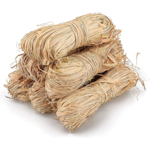 300g Natural Raffia Naturlig raffia för buketter, dekorativa hantverk, vävning, trädgårdsändamål