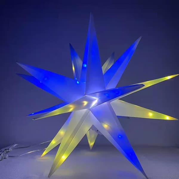 25cm LED RGB lyskjede eksplosjonsstjernedekorasjon Bluetooth USB modellering lys festlys