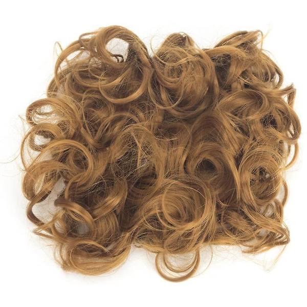 Kort krøllet Up Do snørebånd hestehale hårextensions hårstykker Scrunchy