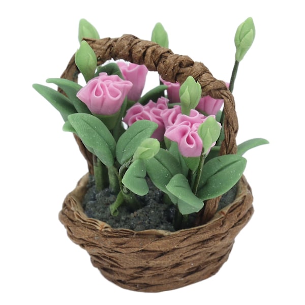 Miniatyrblomster Utsøkt eksteriør Levende design Fint håndverk Miniatyrdukkehusplanter