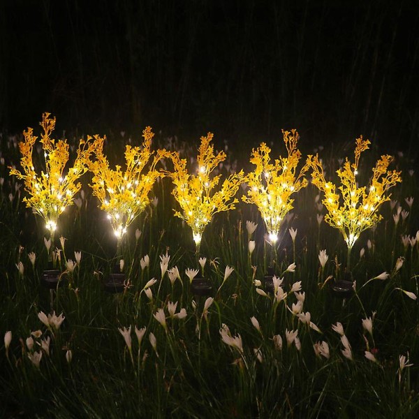 2 Pack Solar Raps Light Lawn Light Lämplig för Garden Park Landscape Outdoor Grounded Plug Light
