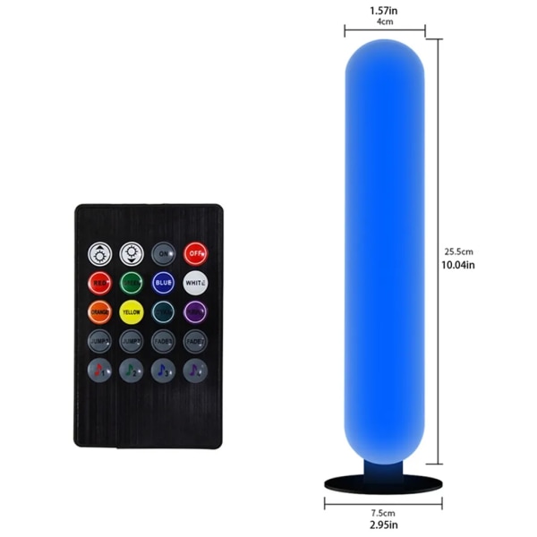 2st Röststyrning LED-ljusremsa RGB TV Bakgrundsbelysning Music Sync Ambience Light Strip Gaming Light med fjärrkontroll