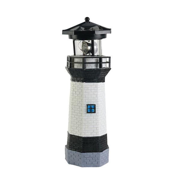 LED-ljus utomhus roterande strålsensorlampa (BK)